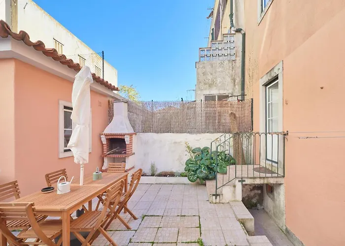 Amazing Terrace And Riverview In Historical Lisbon, Portugal